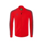 Erima Kurtka sportowa Essential Team Tracktop - wygodna, ściągacze, kieszenie boczne - czerwono/szara męska